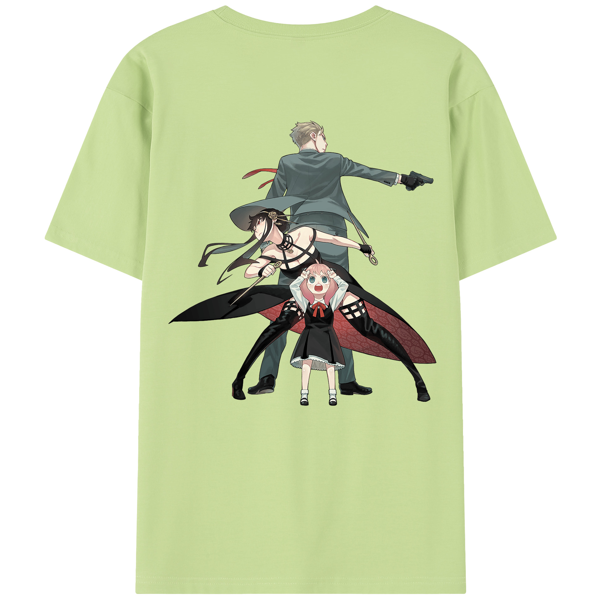 （画像用） SPY×FAMILY间谍家家酒 綿100％半袖Tシャツ（背面プリント）